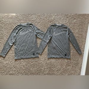 2 Nike Pro dry-fit undershirts